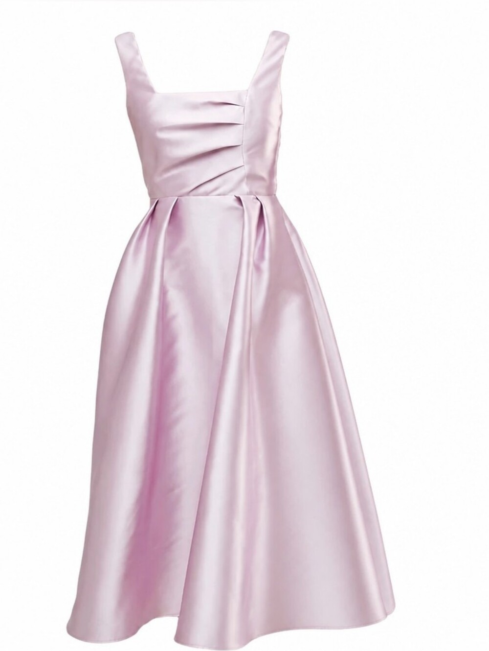 ASOS Design NWT Structured Prom Midi Dress With Square Neck in Soft Pink sz 6